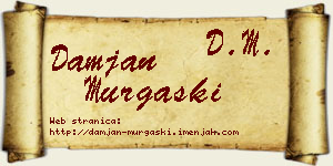 Damjan Murgaški vizit kartica